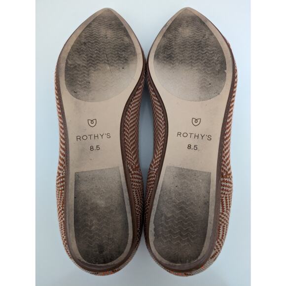 Limited Edition Rothy's The Point - Camel Herringbone Knit Wool (8.5) Retired - Picture 8 of 10